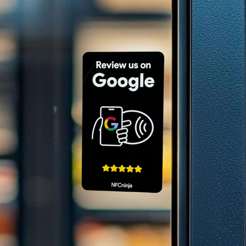 Pravokotna NFC ploščica za zbiranje Google ocen model B