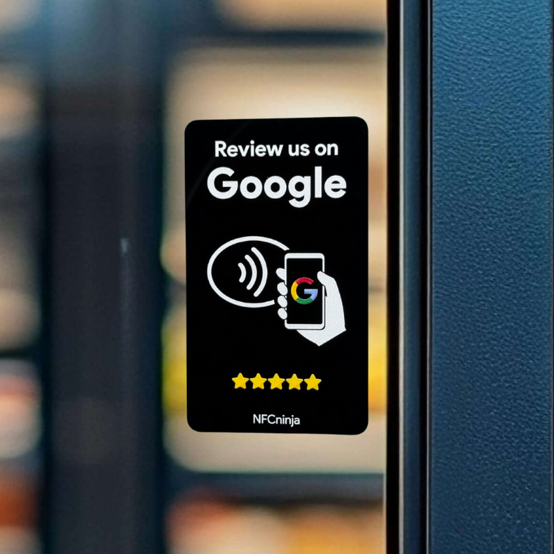 Pravokotna NFC ploščica za zbiranje Google ocen model A